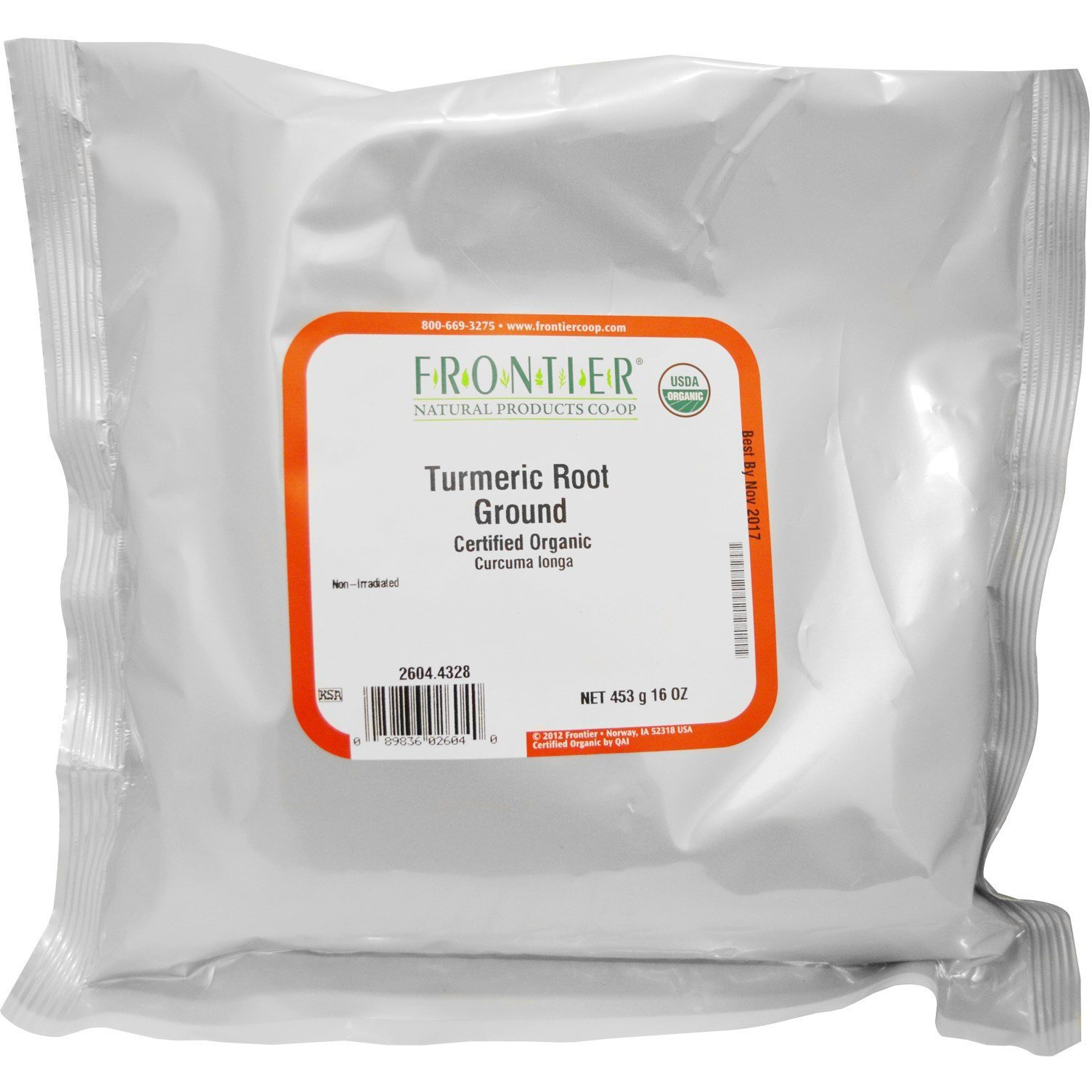 Frontier Herb Turmeric Root - Organic - Powder - ground - Bulk - 1 Lb(D0102H5WTIP)