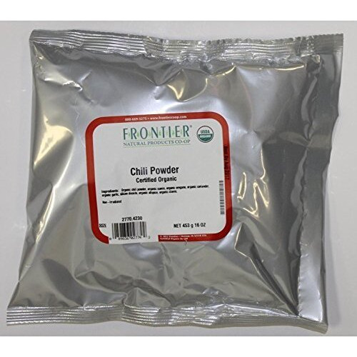 Frontier Herb chili Pepper Powder Seasoning Blend Organic - Single Bulk Item - 1lb(D0102H5W39J)