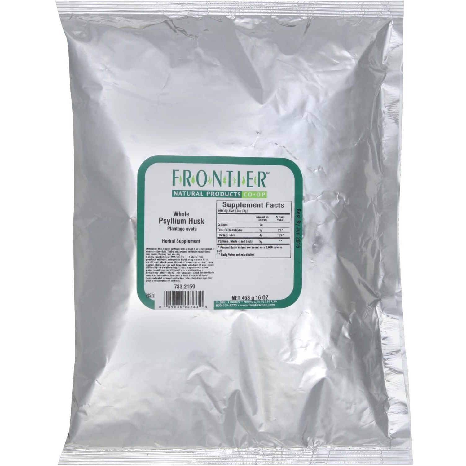 Frontier Herb Psyllium Seed Husk Whole - Single Bulk Item - 1lb(D0102H5WZMJ)