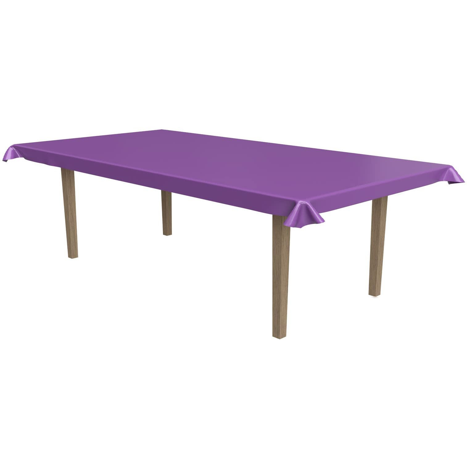 Beistle 50955-PL - Masterpiece Plastic Table Roll - Purple