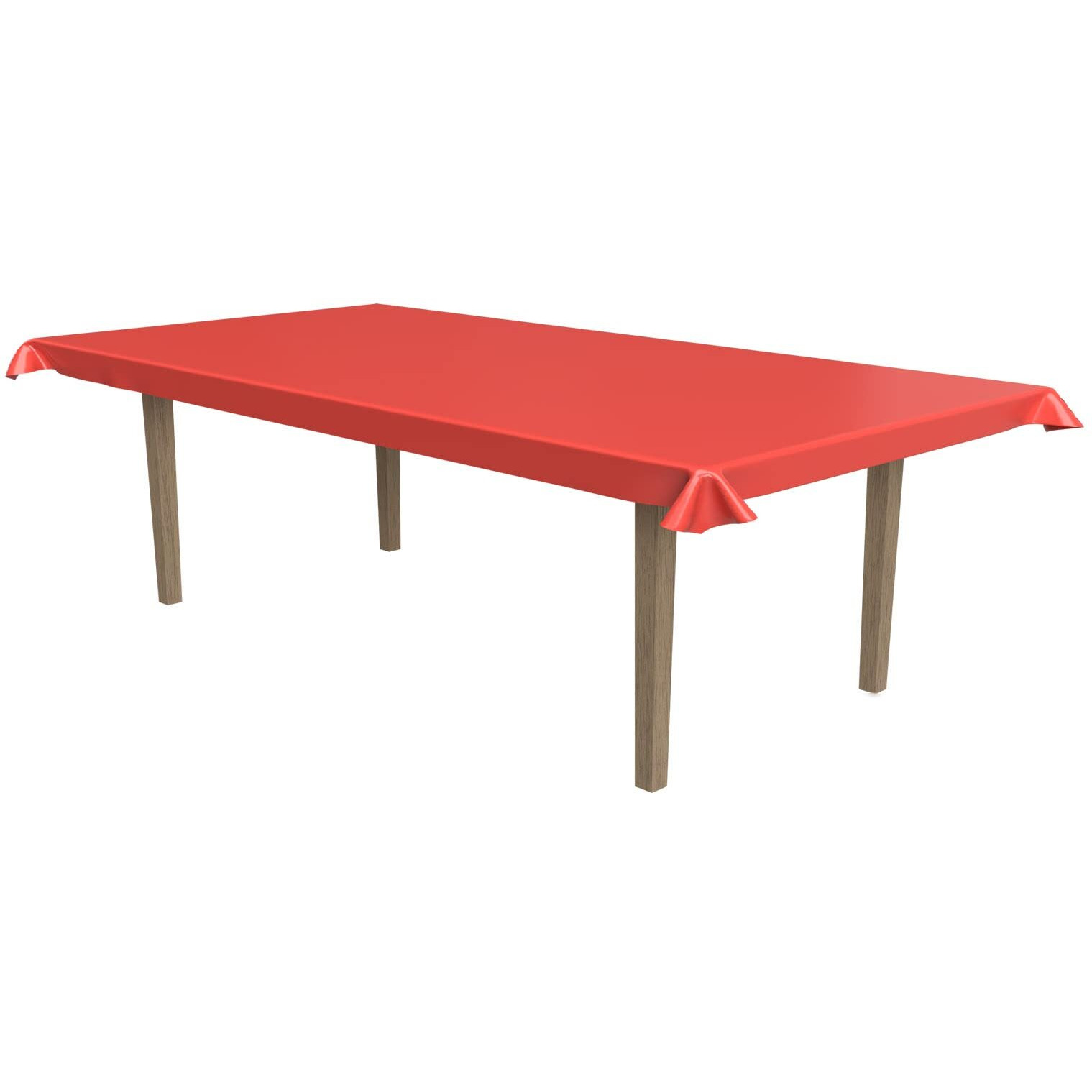 Beistle 50955-R - Masterpiece Plastic Table Roll - Red