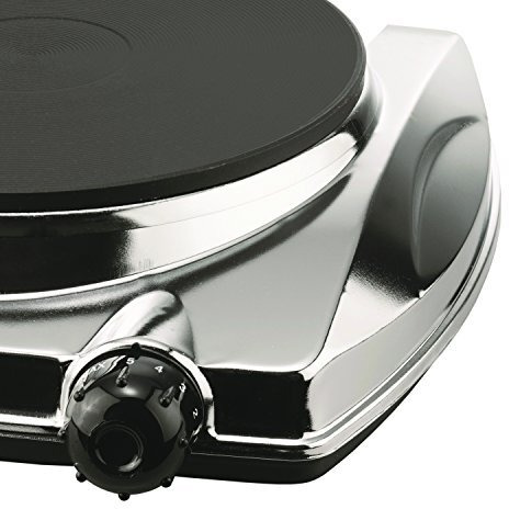 Brentwood TS-337 1000w Electric Hotplate, Silver