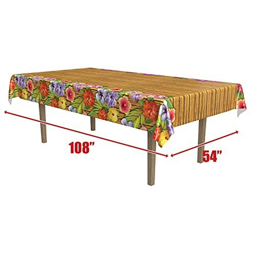 Beistle Company 57068 Luau Tablecover - Pack of 12