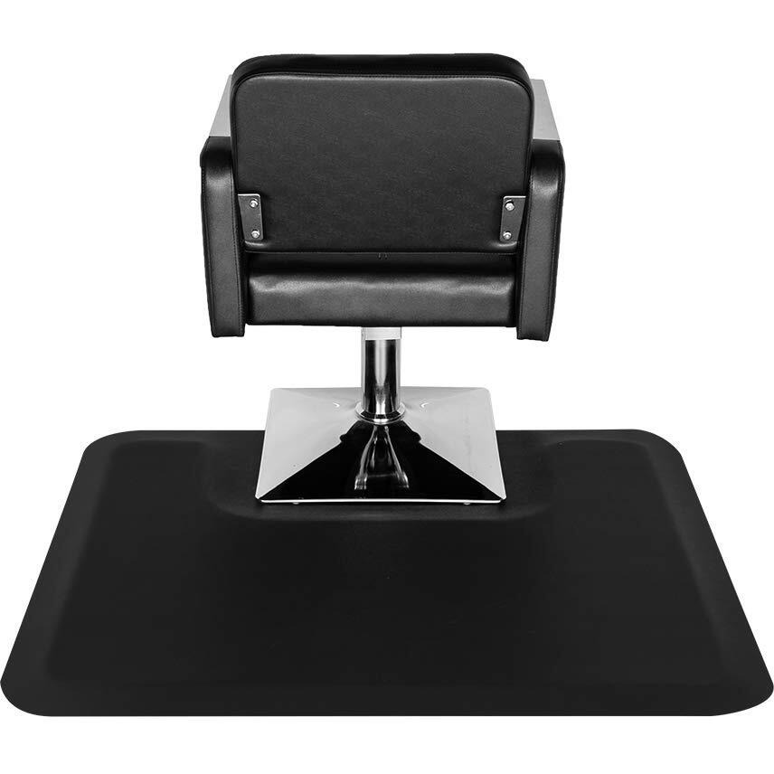 OmySalon 3' x 4' Barber Floor Mat Anti Fatigue for Stylist Standing, 1/2'' Thick Comfort Matt Square Base for Salon Styling Chair, Hair Cutting Hairdressing Beauty Equipment