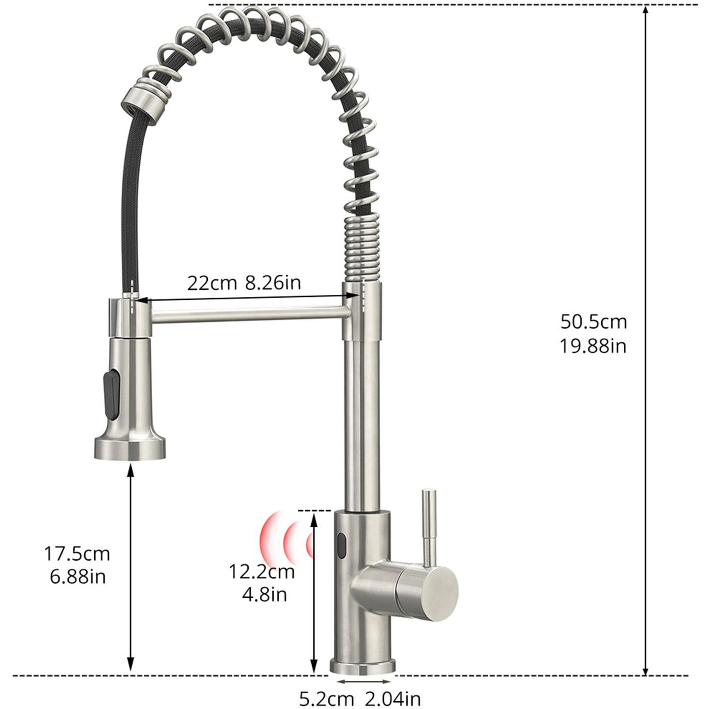 New sensor kitchen faucet Single Handle Pull-Down Sprayer Kitchen Faucet(D0102H5QUg6)