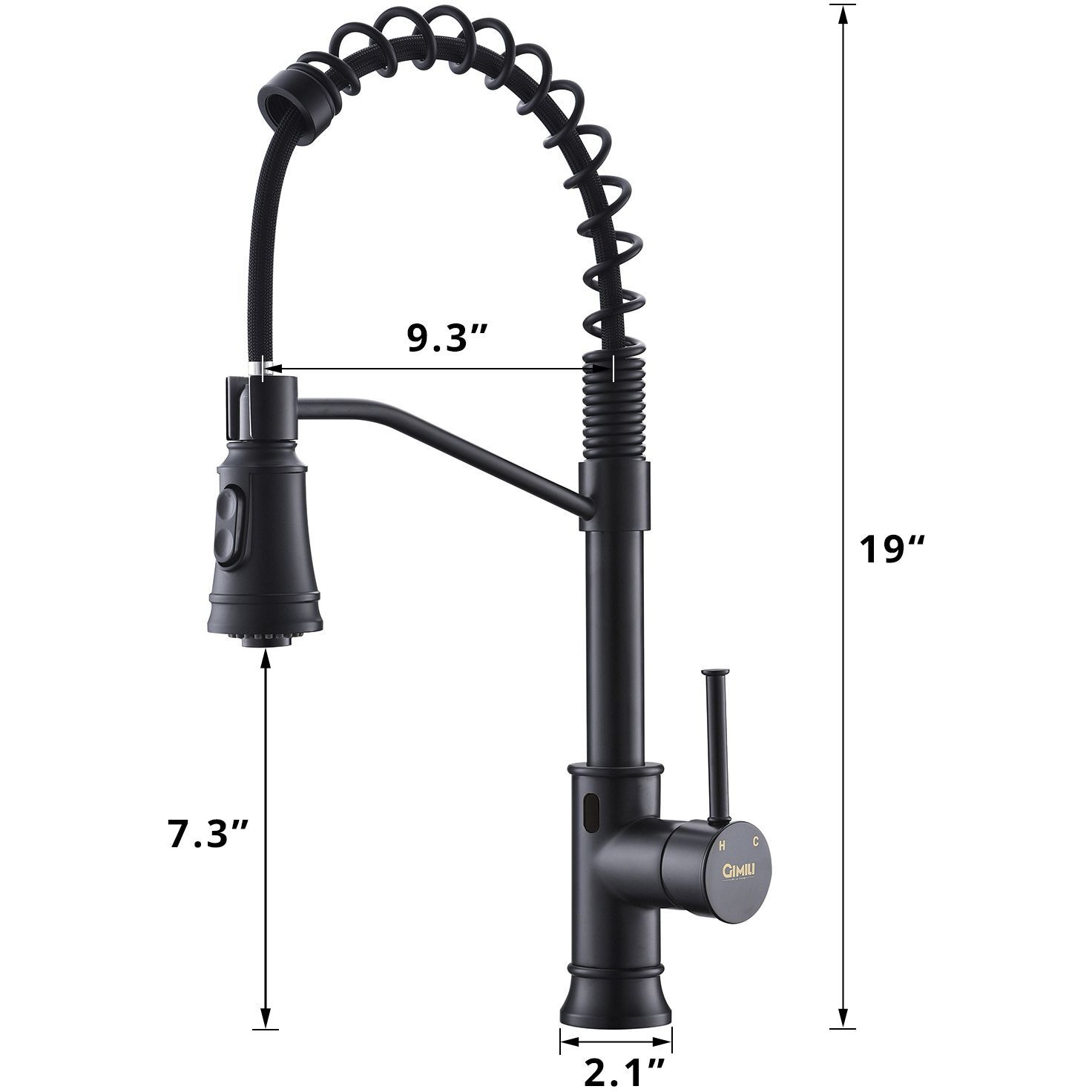 Touchless Sensor commercial Style Pull-Down Single Handle Kitchen Faucet(D0102H5L6IT)