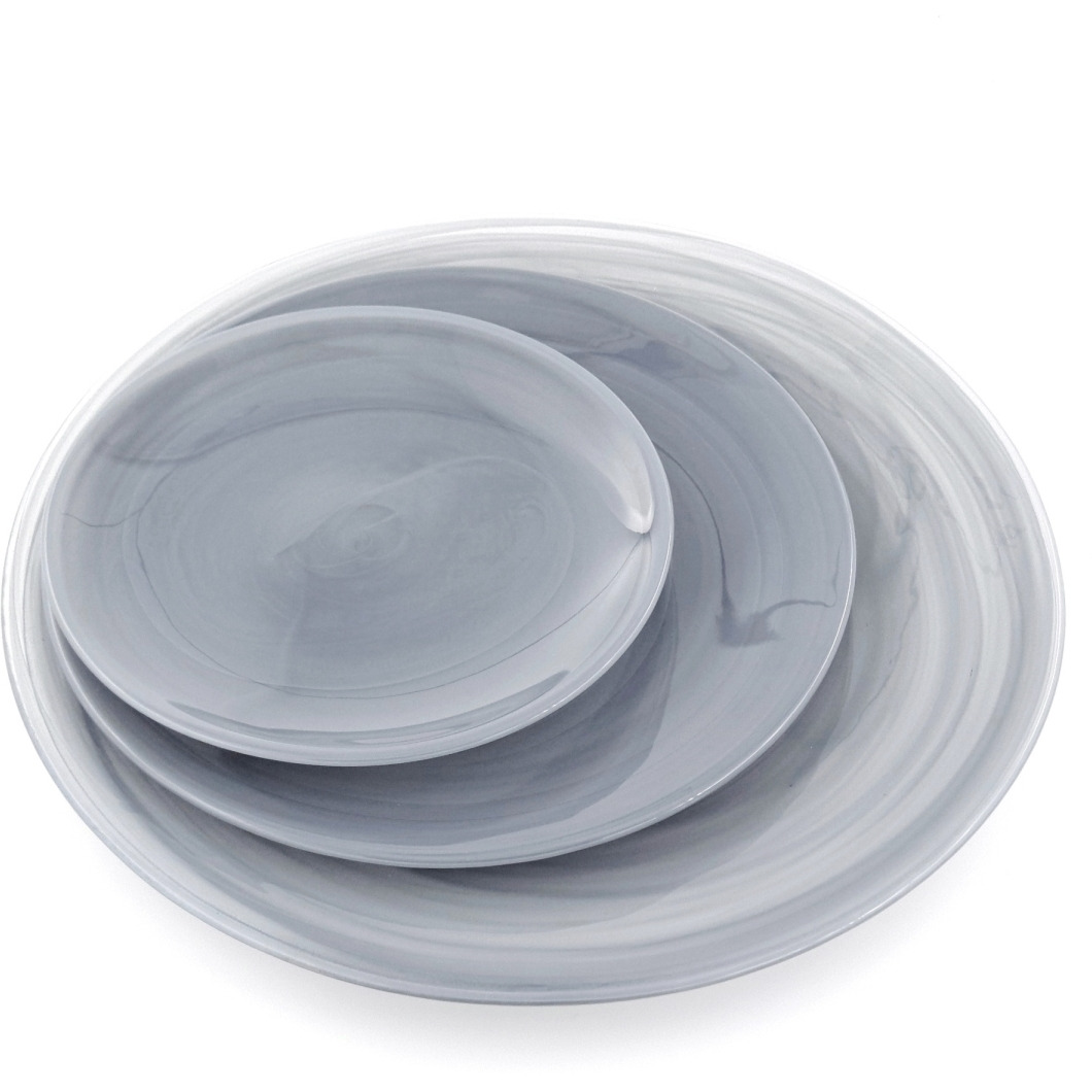 Nuage Dinner Plate Set&44 Graphite - 12 Piece