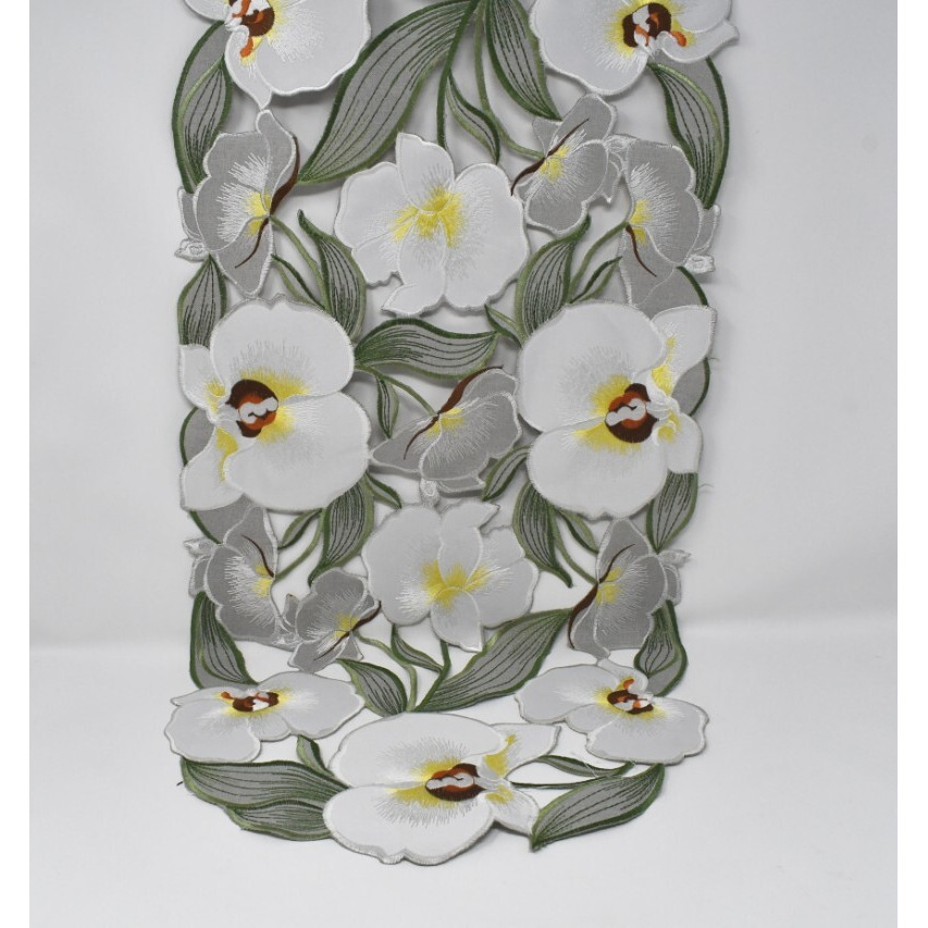 16 x 45 in. Elegant Orchid Table Runner