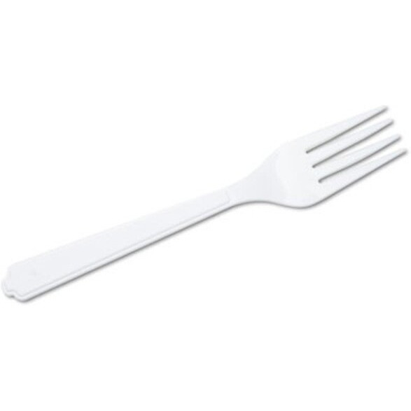 Type III Plastic Flatware Fork  White - Pack of 100