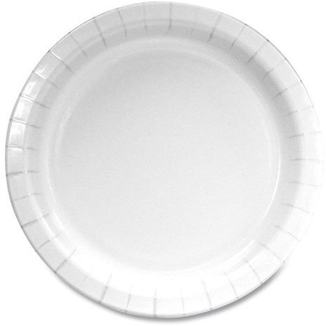 6 in. Paper Dinnerware Plate&44 White - Pack of 1000