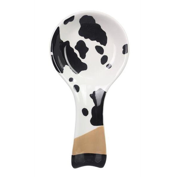 Ceramic Country Spoon Rest&44 Black & White