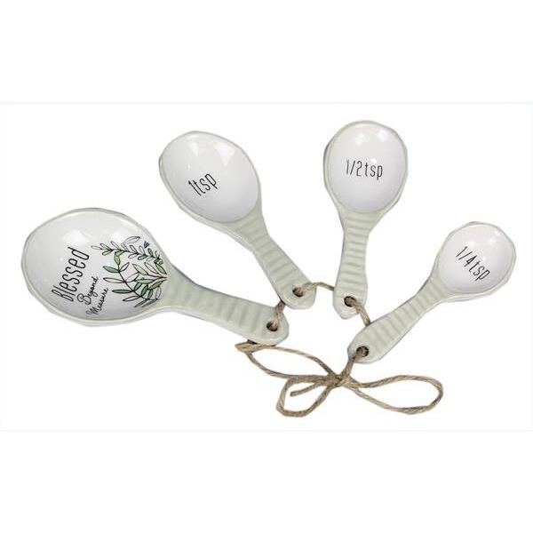 Quiet Cottage Ceramic Measuring Spoon - 4 Piece