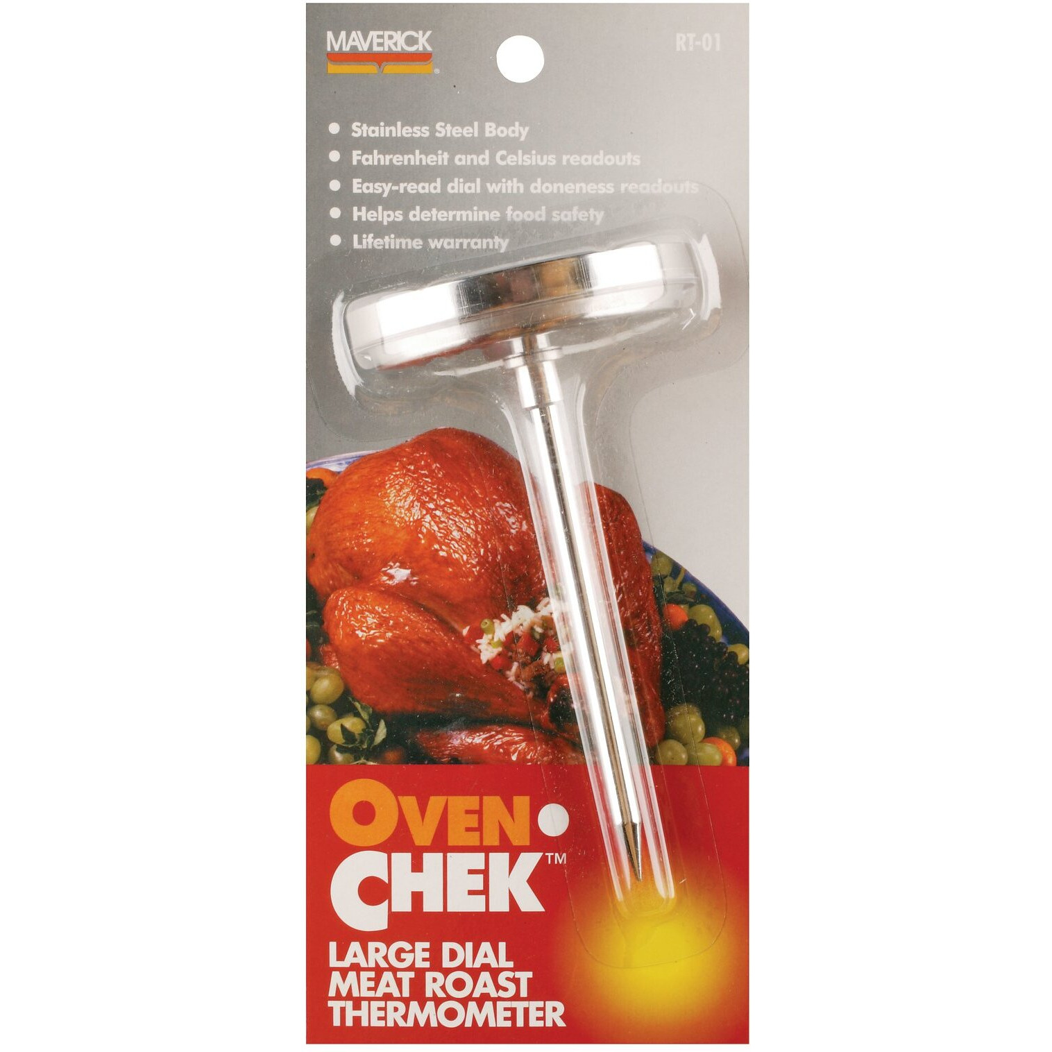 Maverick RT-01 Large Dial Meat-Roast Thermometer