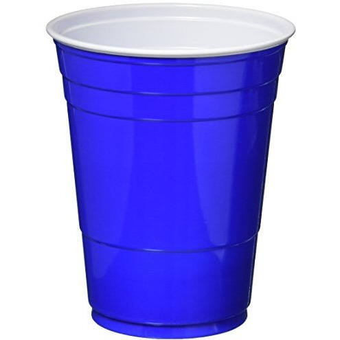 Dart Solo Party Plastic Cold Drink Cups ,CUP,PLASTIC,BLUE16OZ,50PK