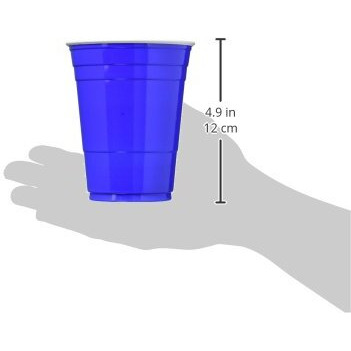 Dart Solo Party Plastic Cold Drink Cups ,CUP,PLASTIC,BLUE16OZ,50PK