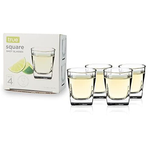 Square Shot Glasses Set of 4 by True