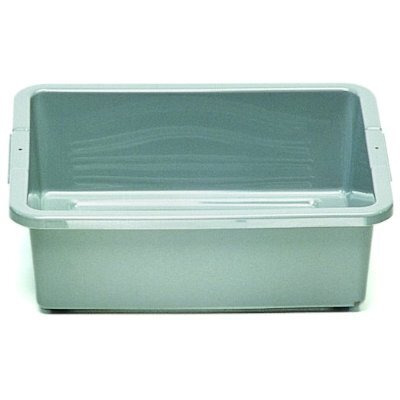 Rubbermaid Commercial 3349 4-5/8-Gallon Capacity, 20" Length x 15" Width x 5" Height, Gray Color, High-Density Polyethylene Bus and Utility Box