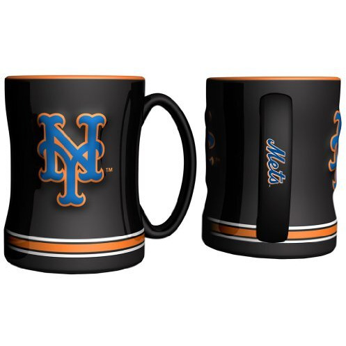 New York Mets Coffee Mug - 14oz Sculpted Relief