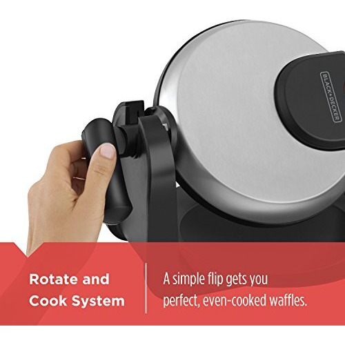 BD Rotary Waffle Maker Blk SS