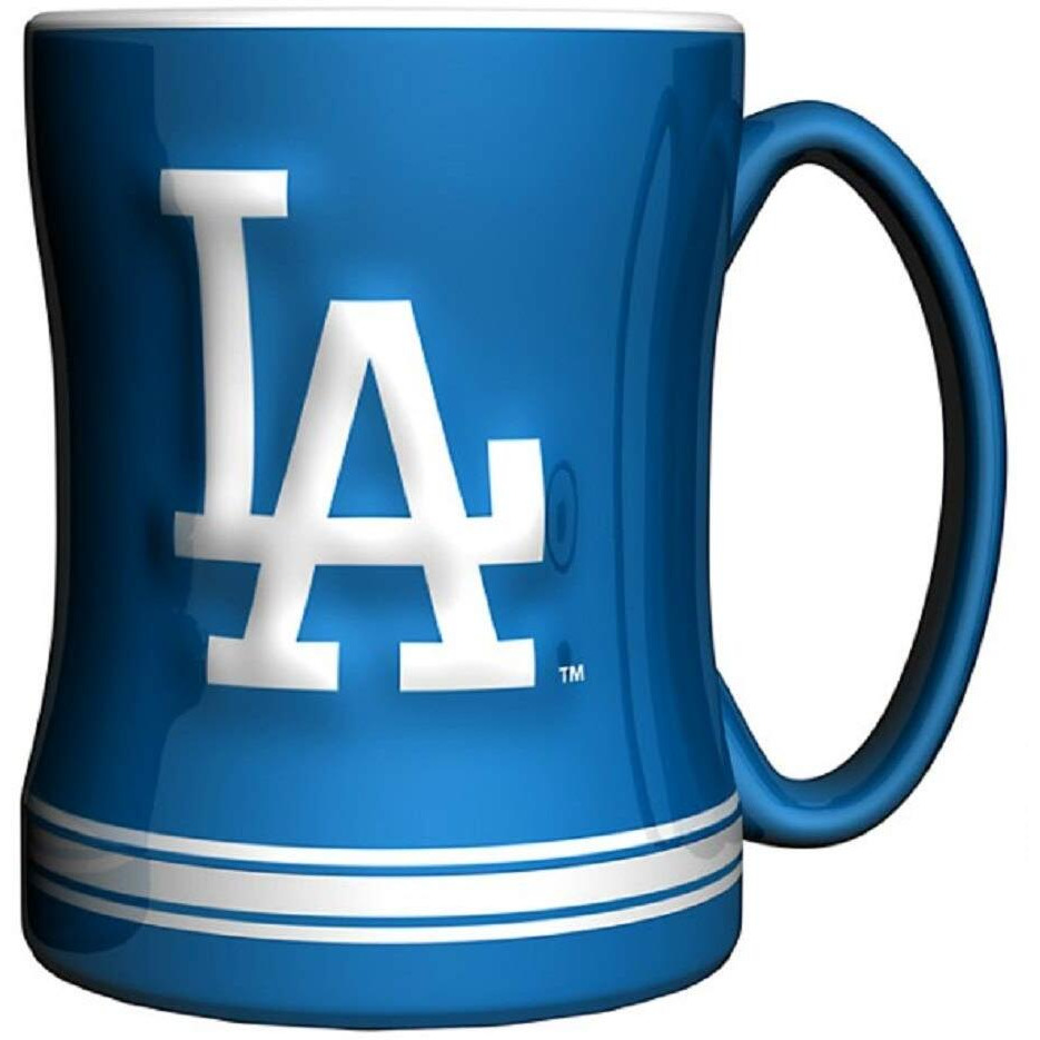 Los Angeles Dodgers Coffee Mug - 14oz Sculpted Relief