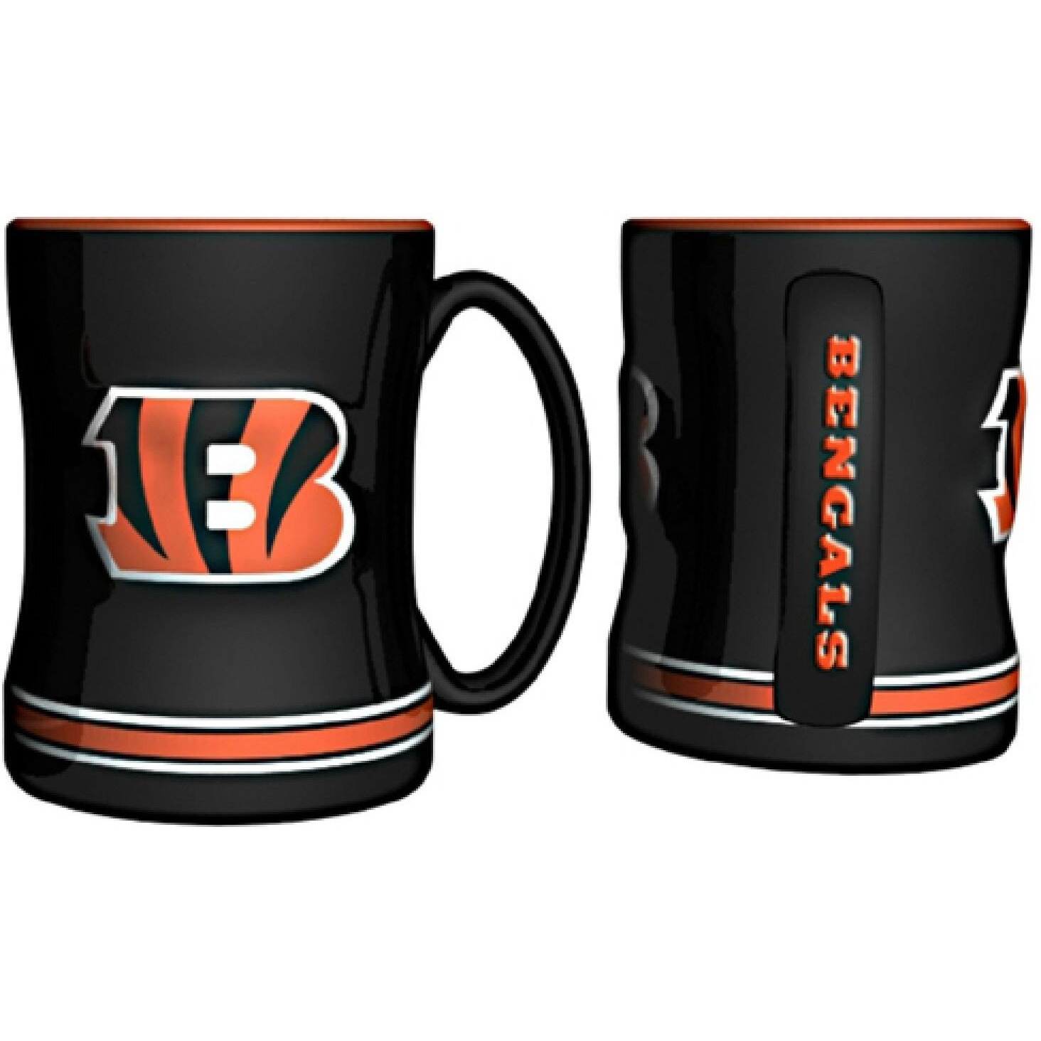 Cincinnati Bengals Coffee Mug - 14oz Sculpted Relief