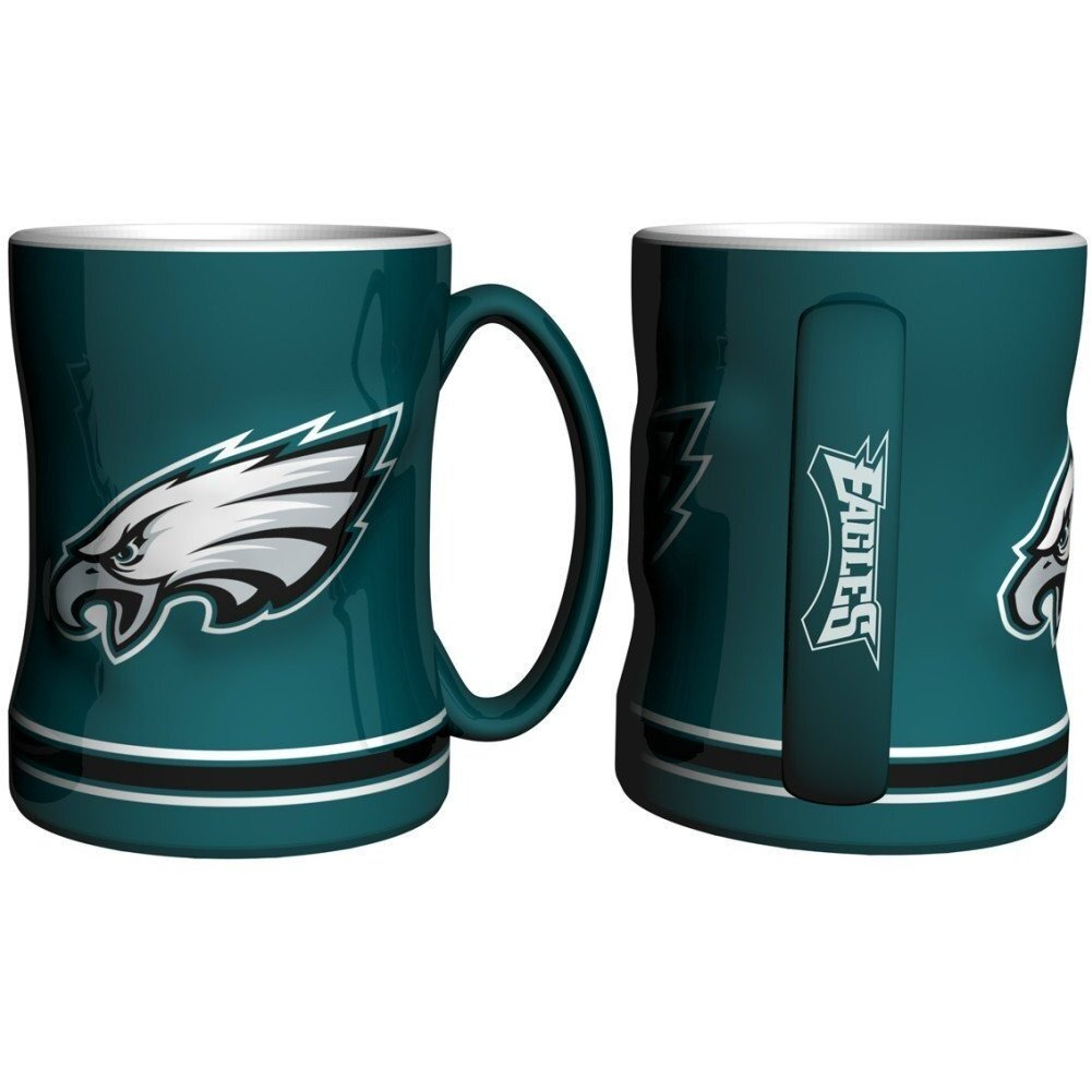 Philadelphia Eagles Coffee Mug - 14oz Sculpted Relief