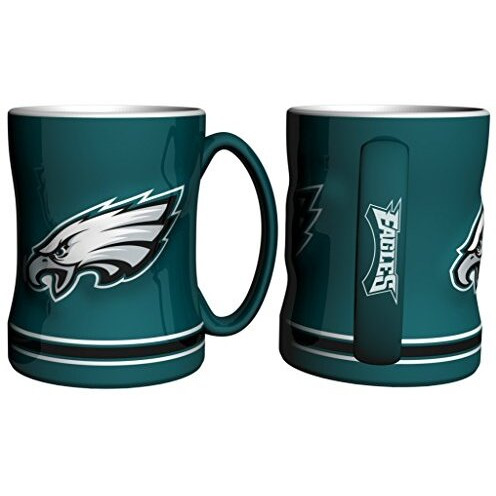 Philadelphia Eagles Coffee Mug - 14oz Sculpted Relief