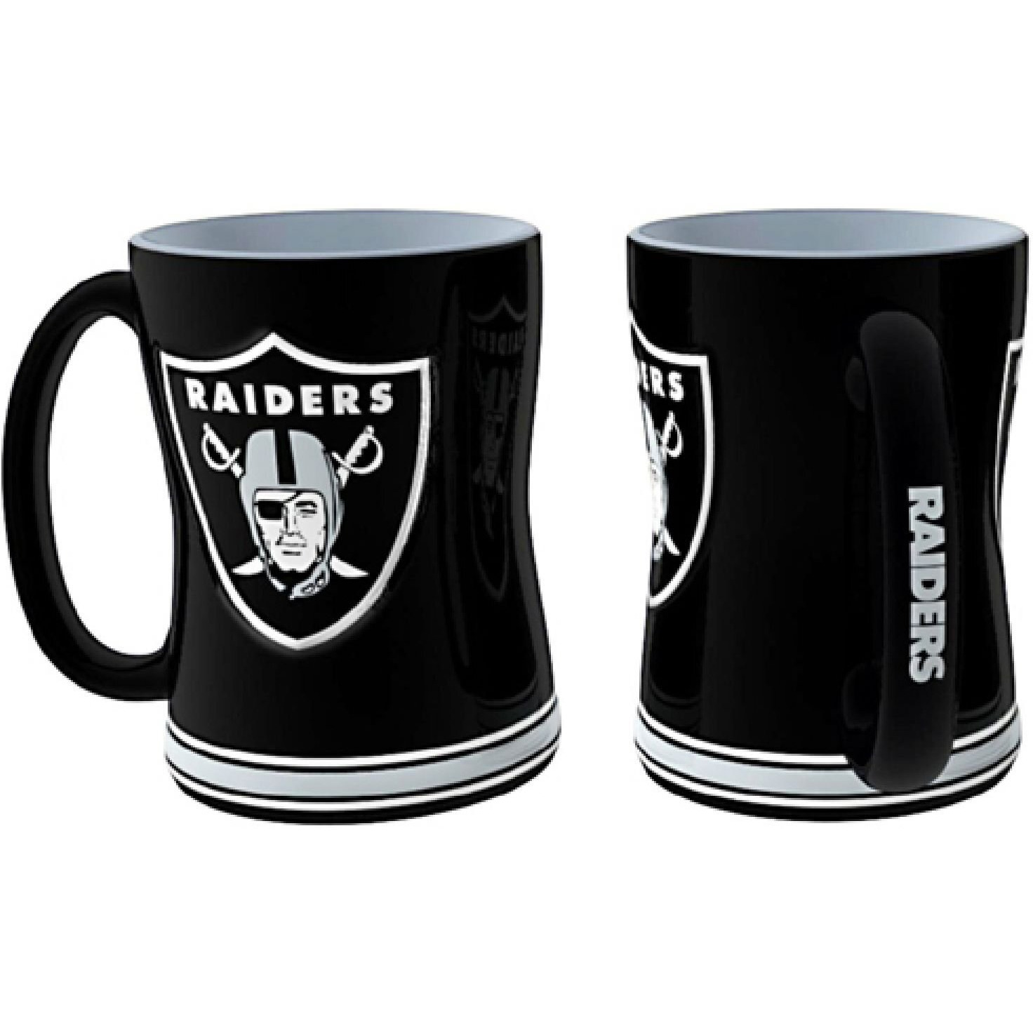 Las Vegas Raiders Coffee Mug - 14oz Sculpted Relief