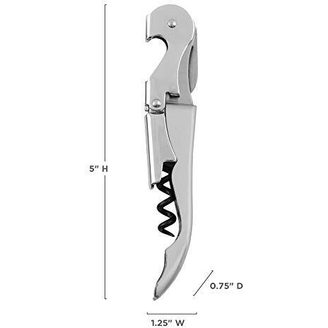 Stainless Steel TruetapDouble-Hinged Corkscrew