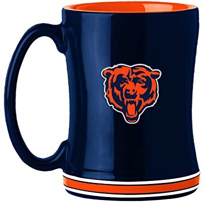 Chicago Bears Coffee Mug - 14oz Sculpted Relief - Blue