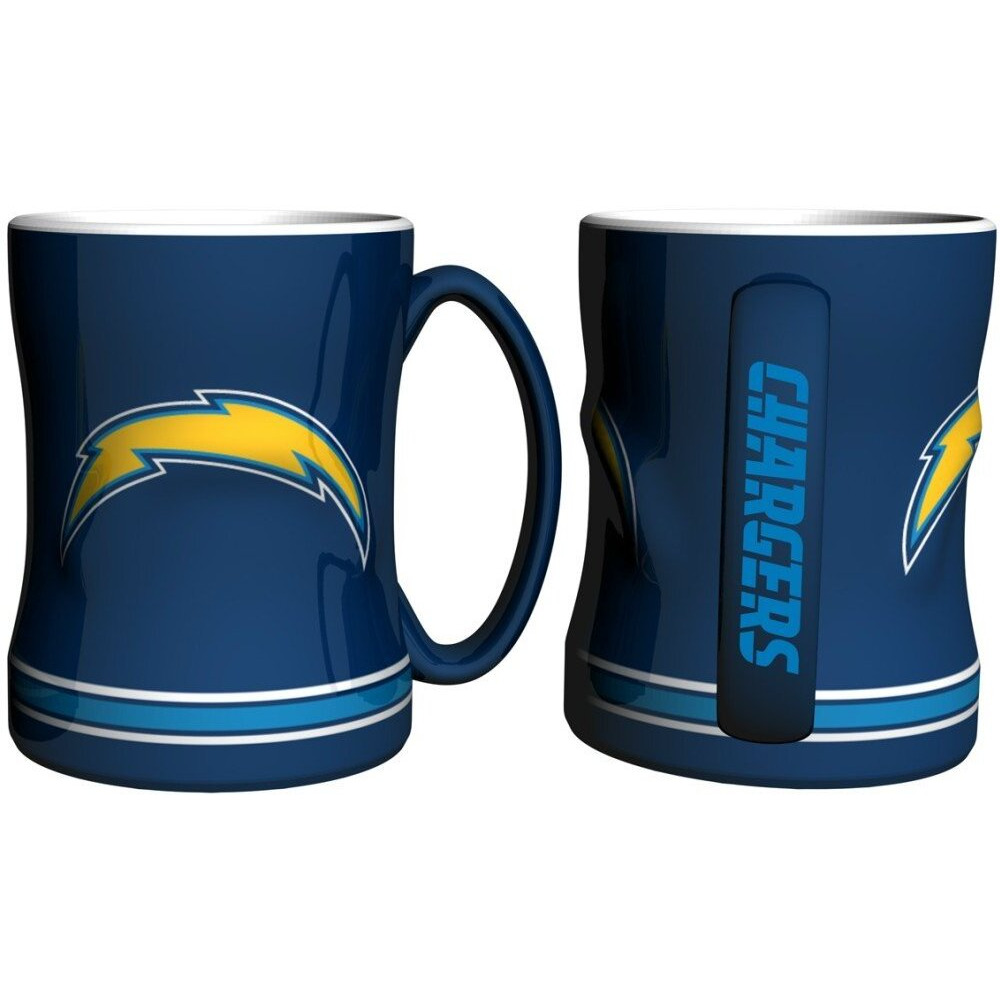 Los Angeles Chargers Coffee Mug - 14oz Sculpted Relief