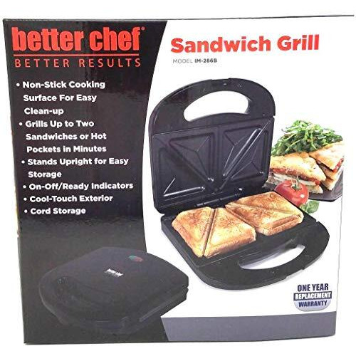 Better Chef Sandwich Grill in Black