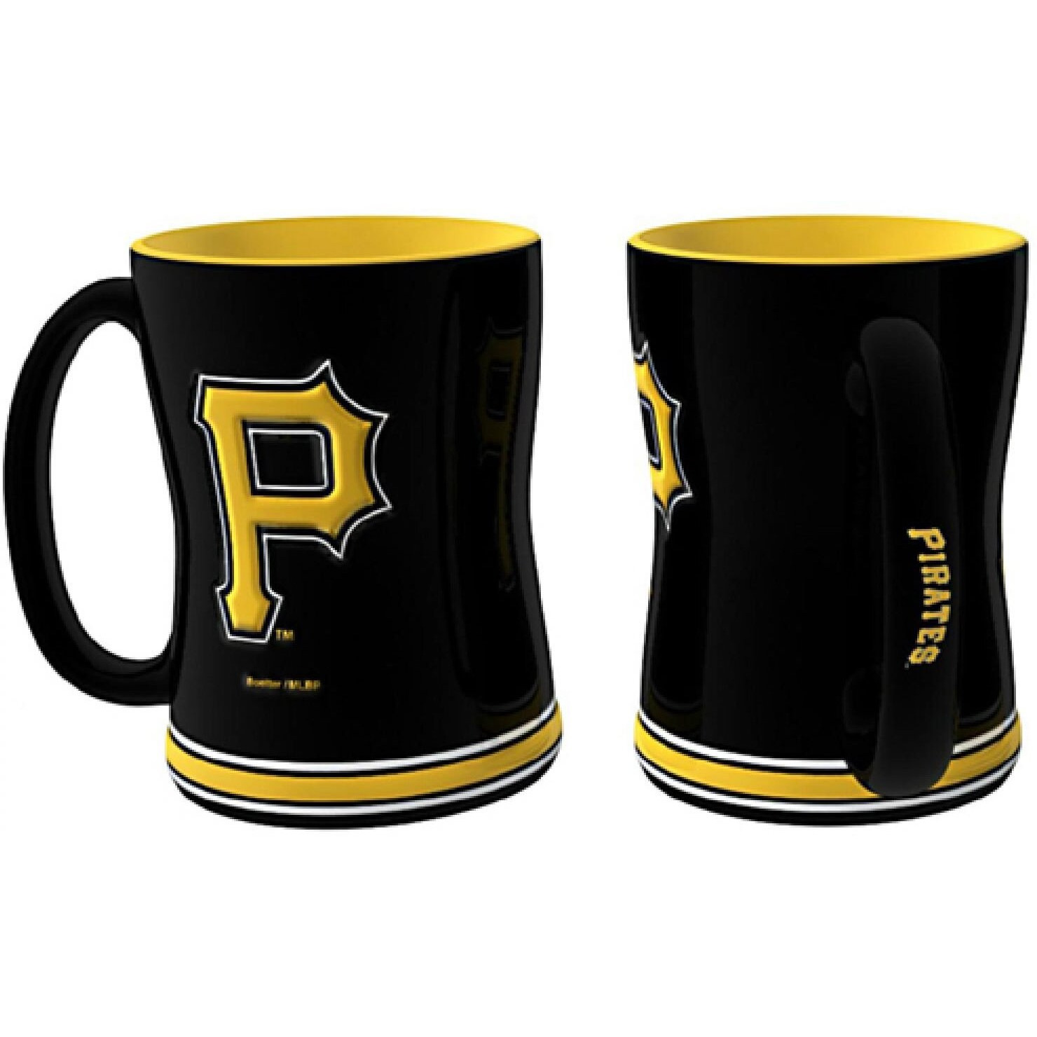 Pittsburgh Pirates Coffee Mug - 14oz Sculpted Relief