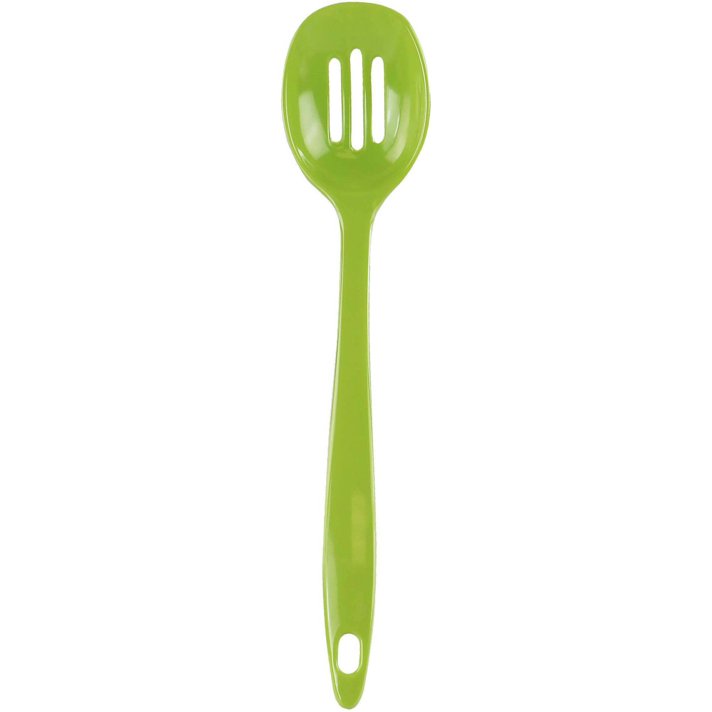 Reston Lloyd Melamine Slotted Spoon  Lime