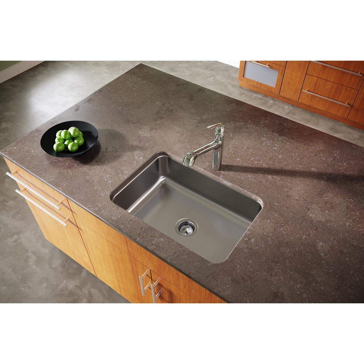 Elkay Dayton Stainless Steel 26-1/2" x 18-1/2" x 8", Single Bowl Undermount Sink