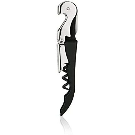 Truetap Double Hinged Waiter's Corkscrew by True in Black