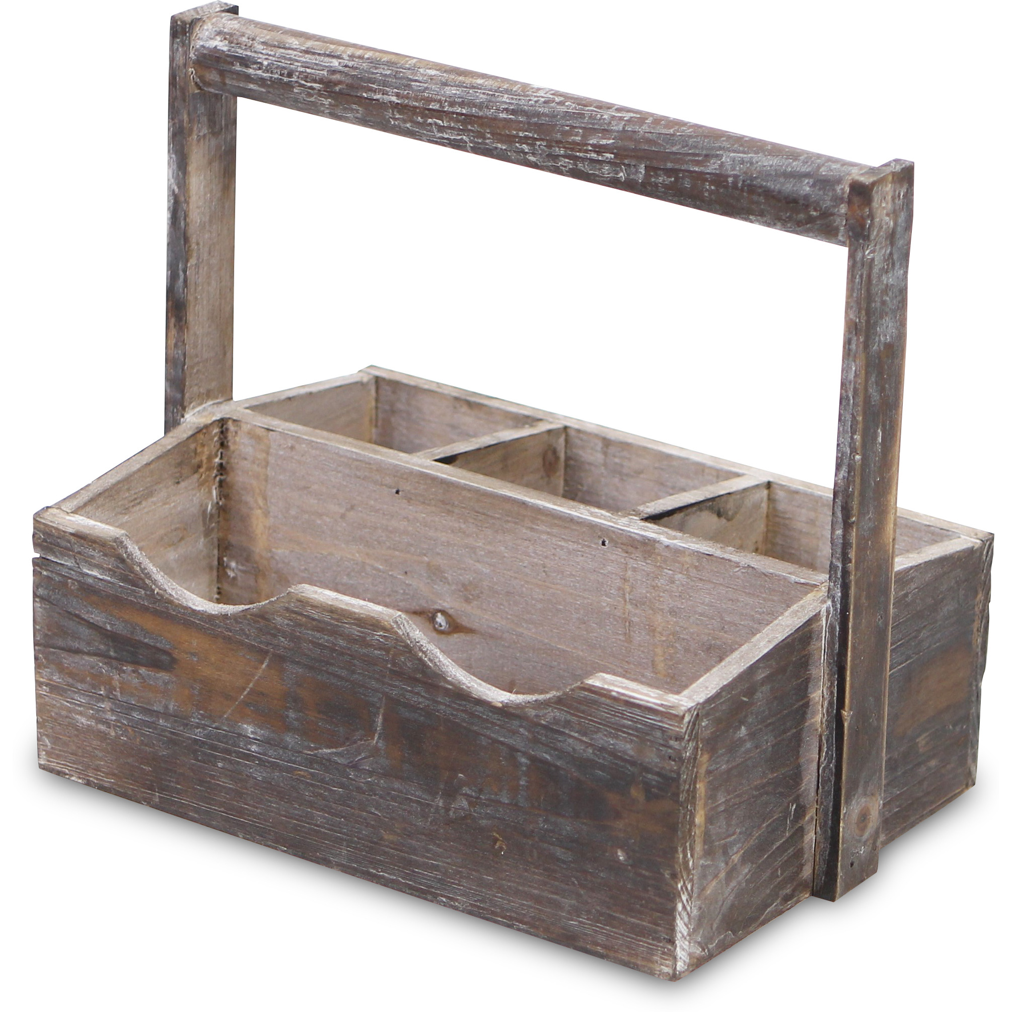 Nicola Wooden Decorative Caddy - Brown