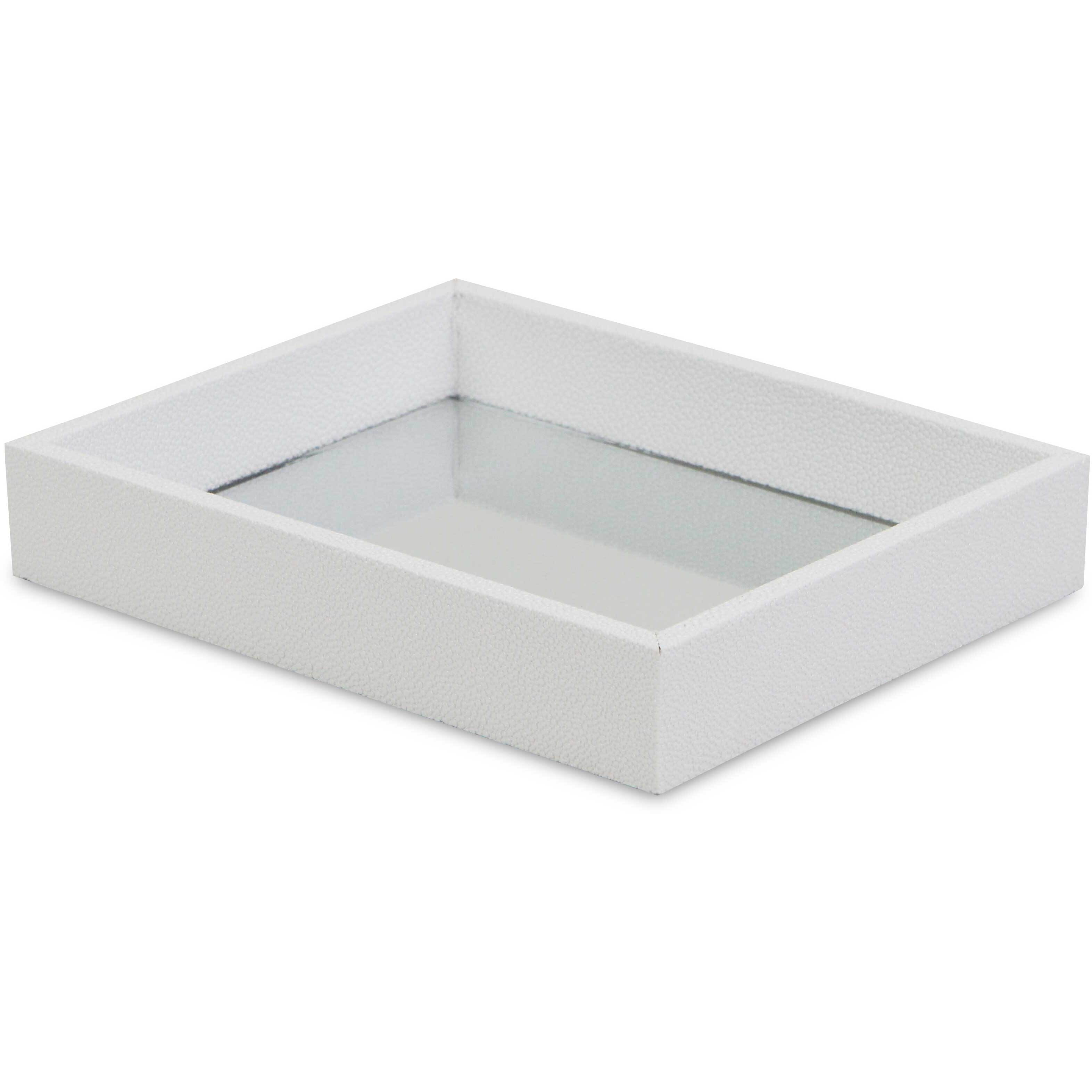 Labai Mini Shagreen Mirror Tray - White