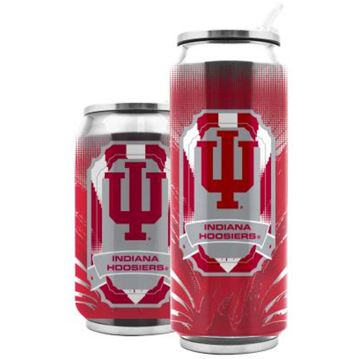 Indiana Hoosiers Stainless Steel Thermo Can - 16.9 ounces - Special Order