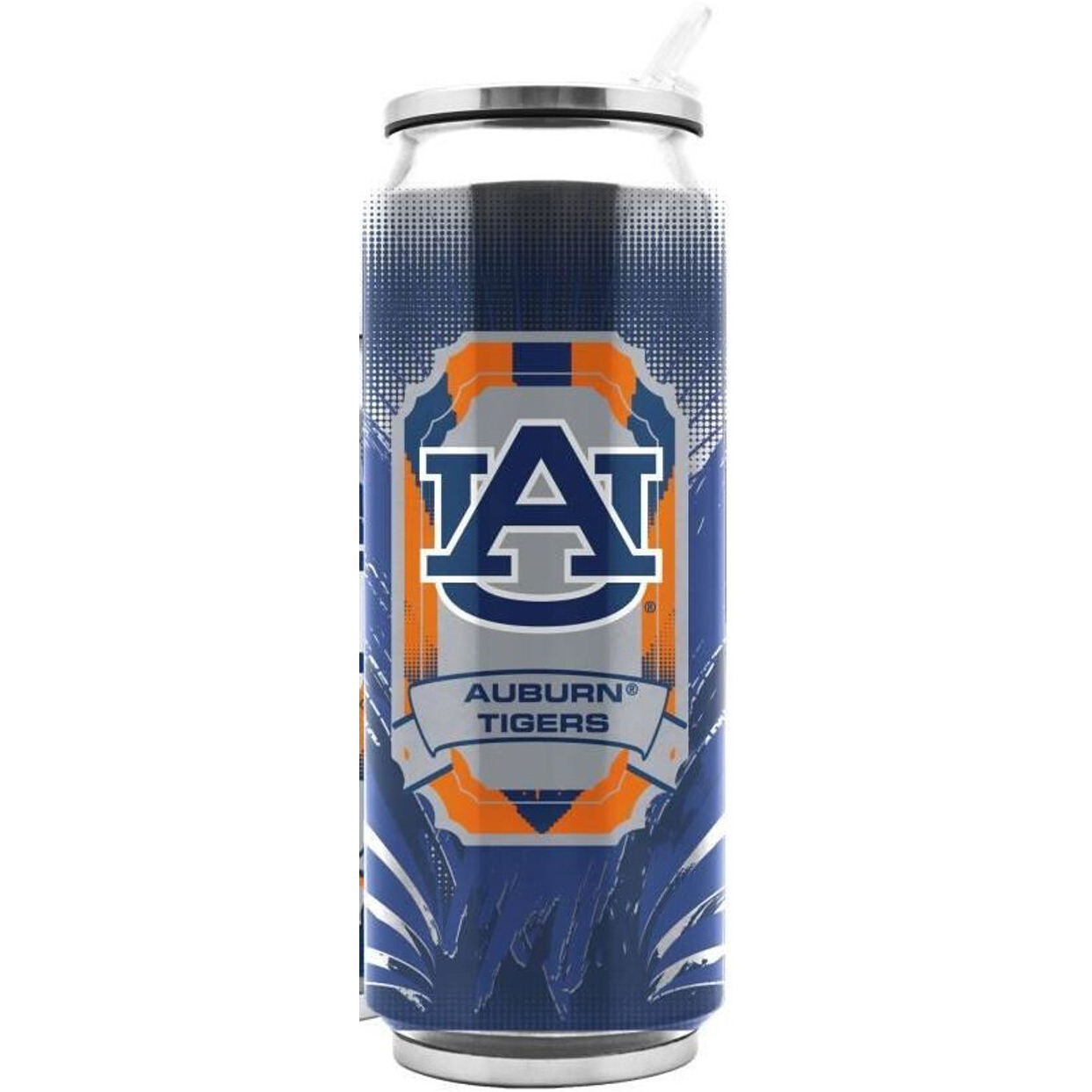 Auburn Tigers Stainless Steel Thermo Can - 16.9 ounces - Special Order