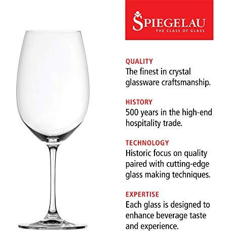 Spiegelau 4720177 25 oz Spiegelau Salute Bordeaux Glass  Set of 4