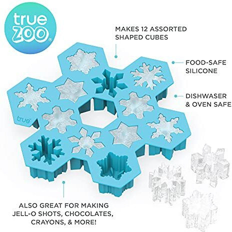 Snowflake Silicone Ice Cube Tray by TrueZoo