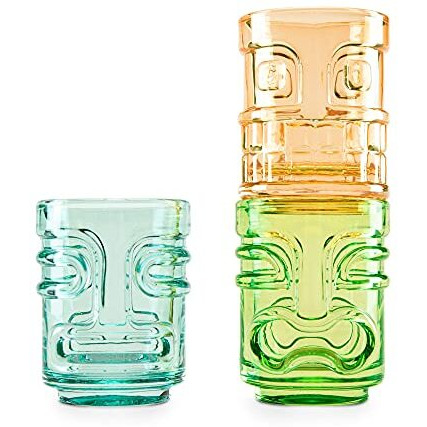 Tiki Trio Shot Glasses, Set of 3 by TrueZoo