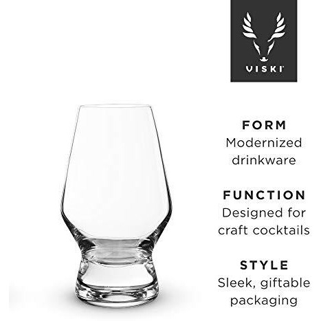 Footed Crystal Scotch Glasses by Viski