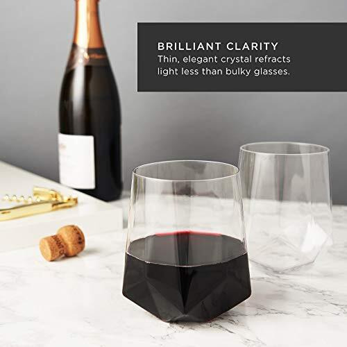 Faceted Crystal Wine Glasses by Viski