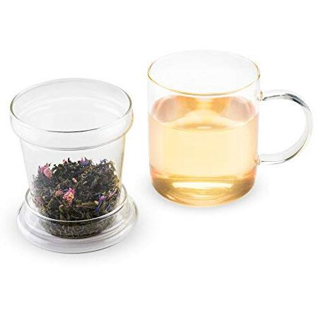 Blake Glass Tea Infuser Mug by Pinky Up