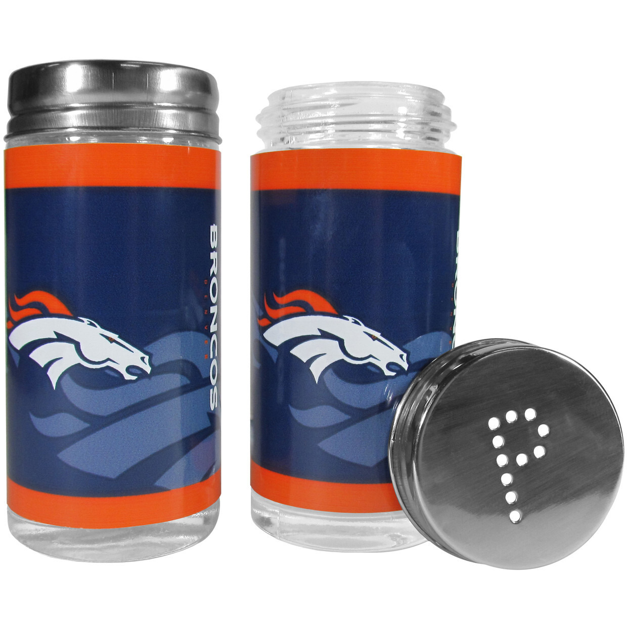 Denver Broncos Salt and Pepper Shakers Tailgater