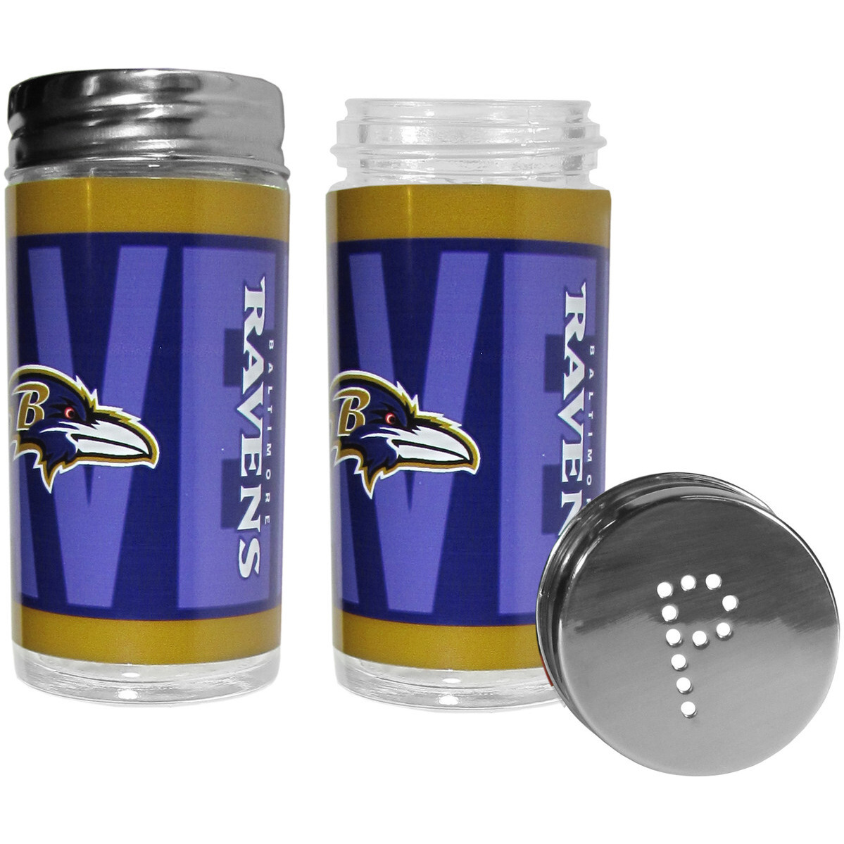 Baltimore Ravens Salt and Pepper Shakers Tailgater