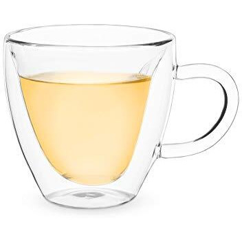 Kendall Heart Double Walled Glass Tea Mug