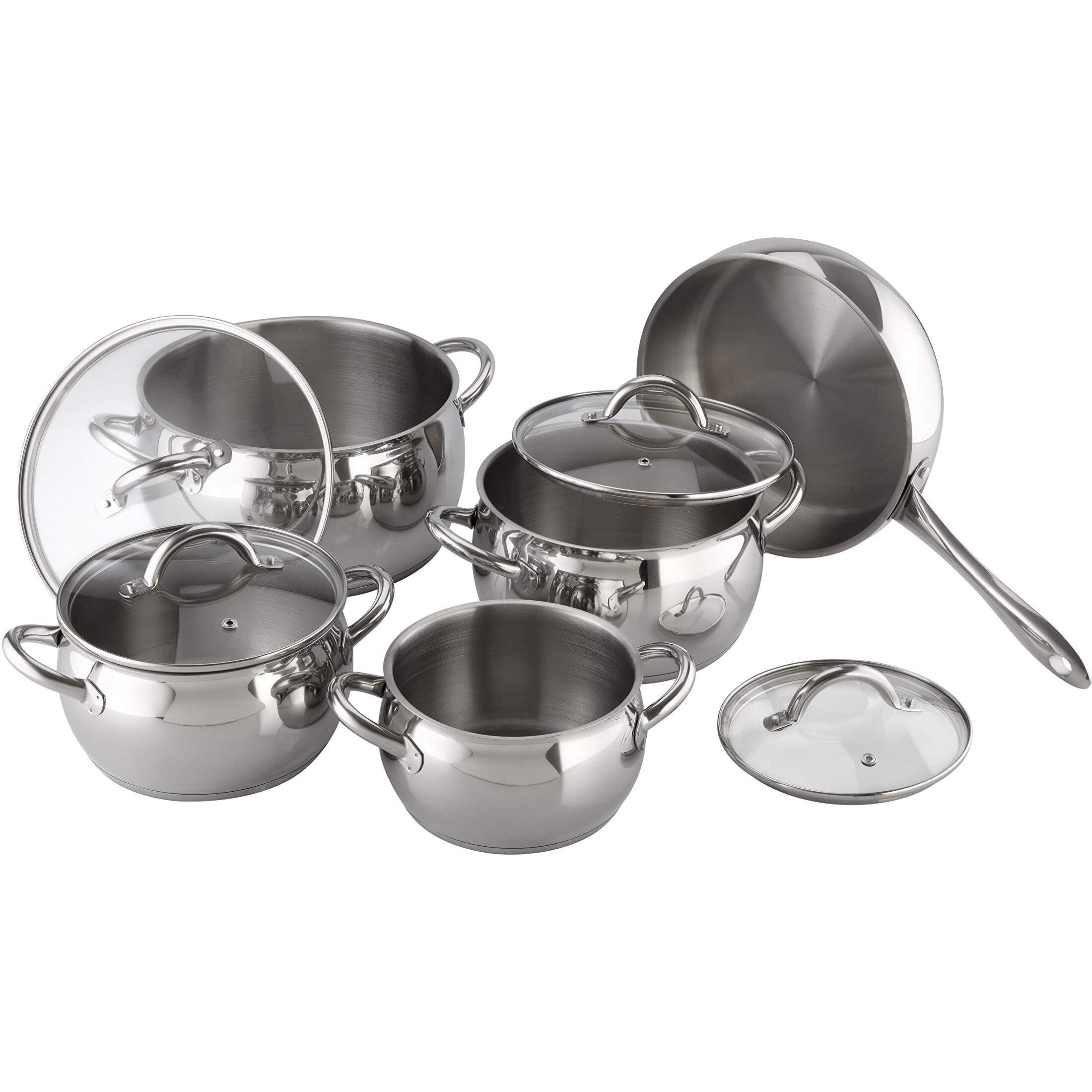 Magefesa 01BXKUCHE09 Kuchen Stainless Steel Cookware Set - 9 Piece